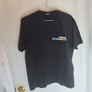 Mens Stussy Color Bar Short Sleeve Tee Size MEDIUM